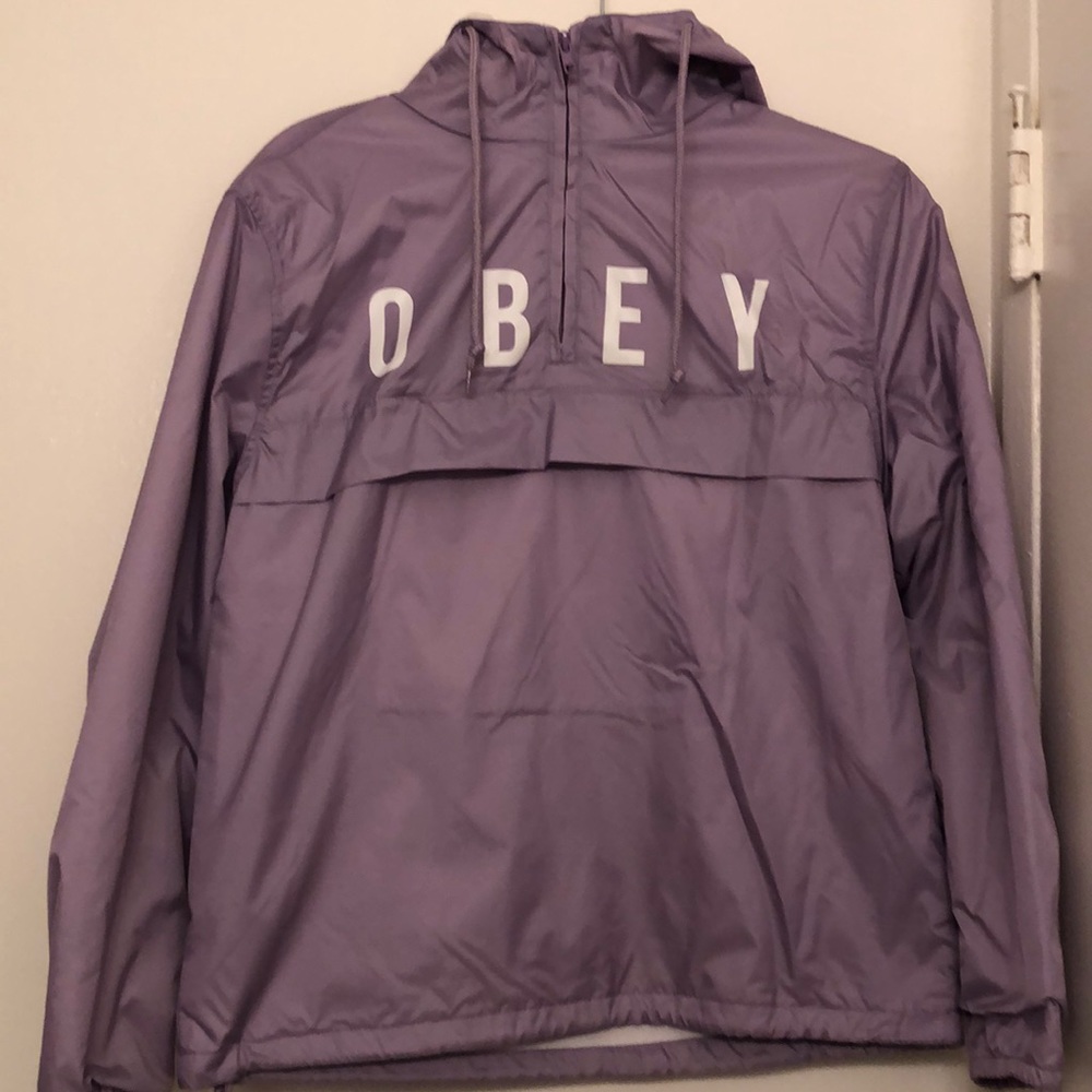 OBEY Lavender Pull Over Windbreaker